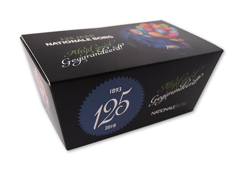 doosje voor bonbons met opdruk logo bedrukt Bonbondoosje 500 gram 165x145x71