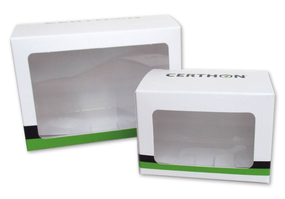 productverpakking bedrukt doosje met venster met folie opdruk full color karton