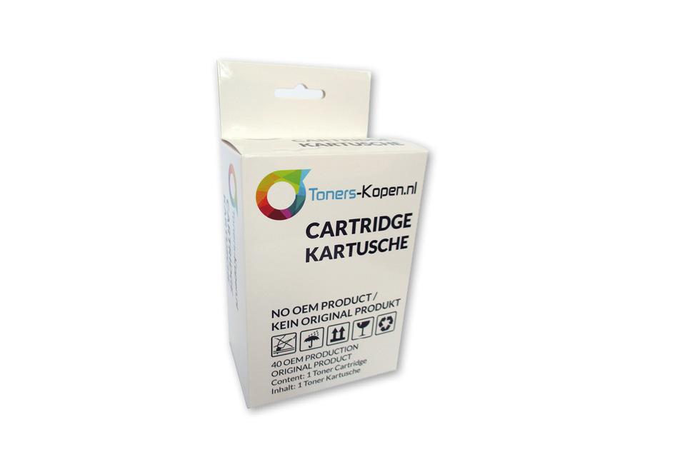 doosje voor inkt cartridge bedrukt hangend met logo full color opdruk eurosleuf