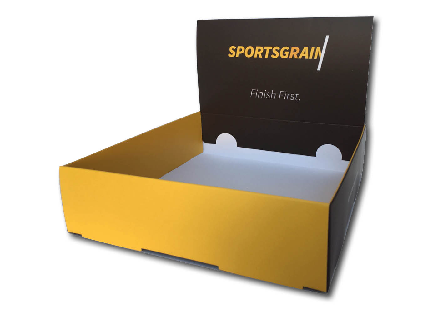 bedrukte verpakking Sportsgrain displaydoos full color op maat gemaakt
