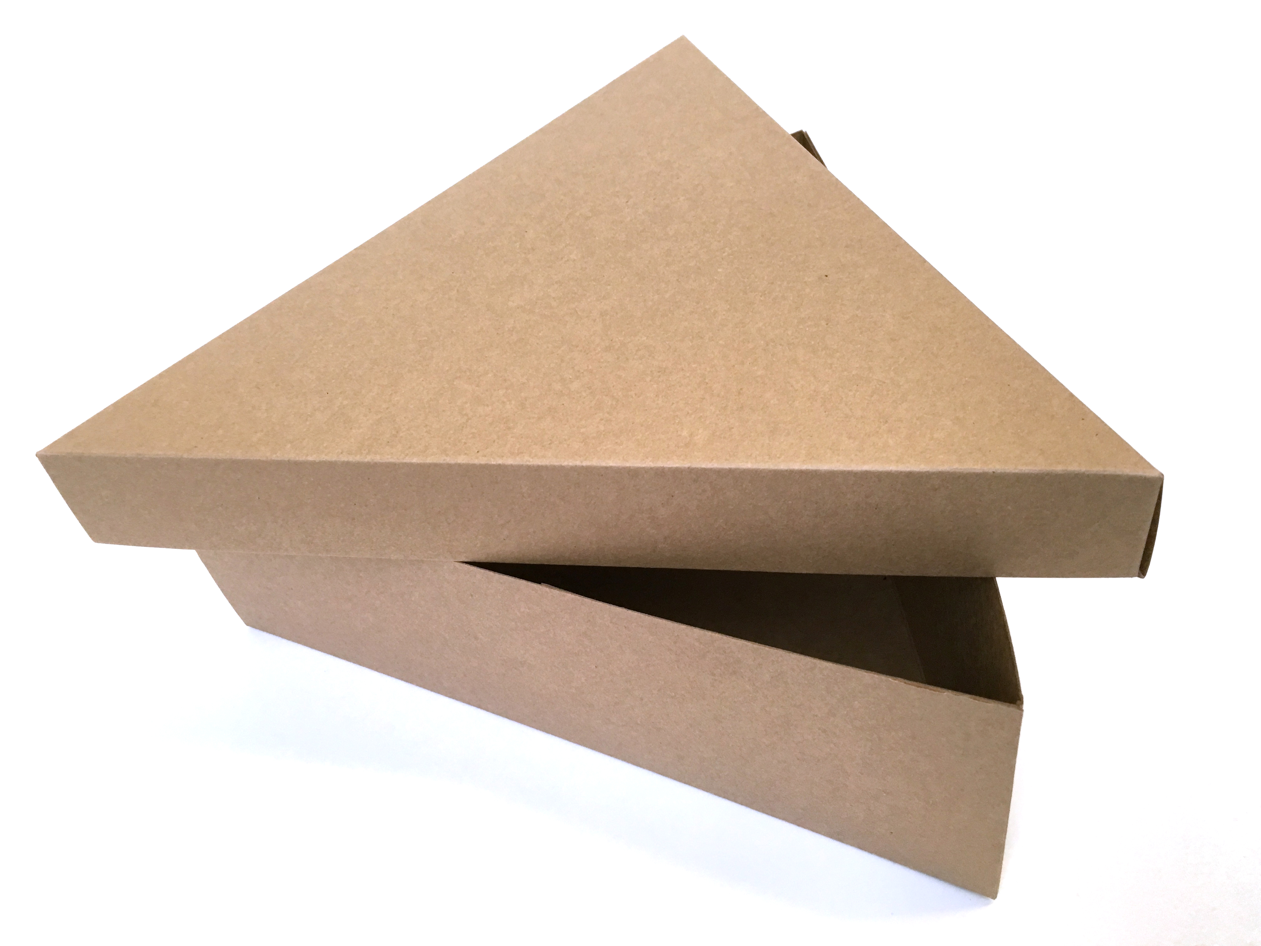 Driehoekdoos kraft karton met opdruk speciale vorm doos